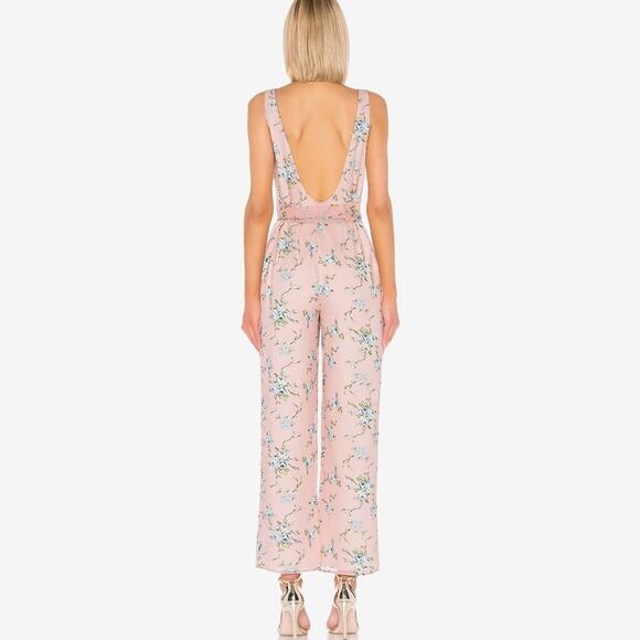 LPA Alina Jumpsuit Size XS Margit Floral Pink Pastel Soft Girl Coquette Romantic - Picture 4 of 4